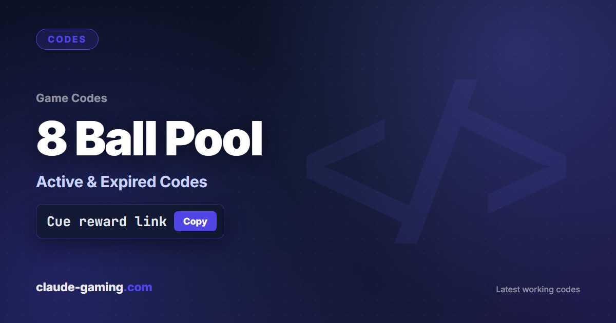 8 Ball Pool codes