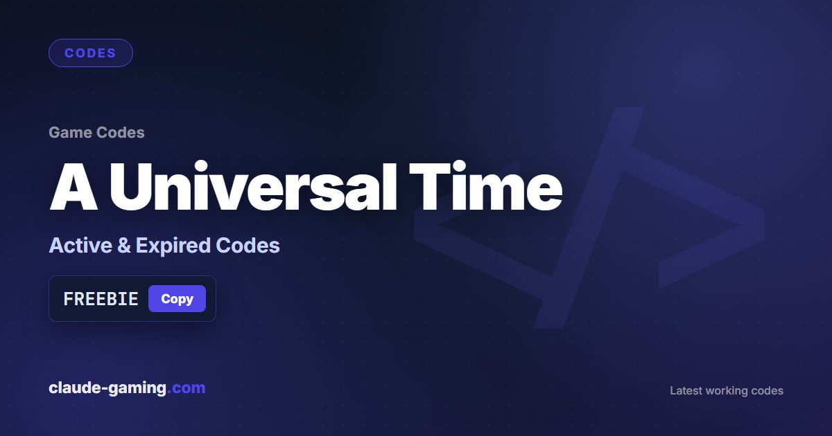 A Universal Time codes