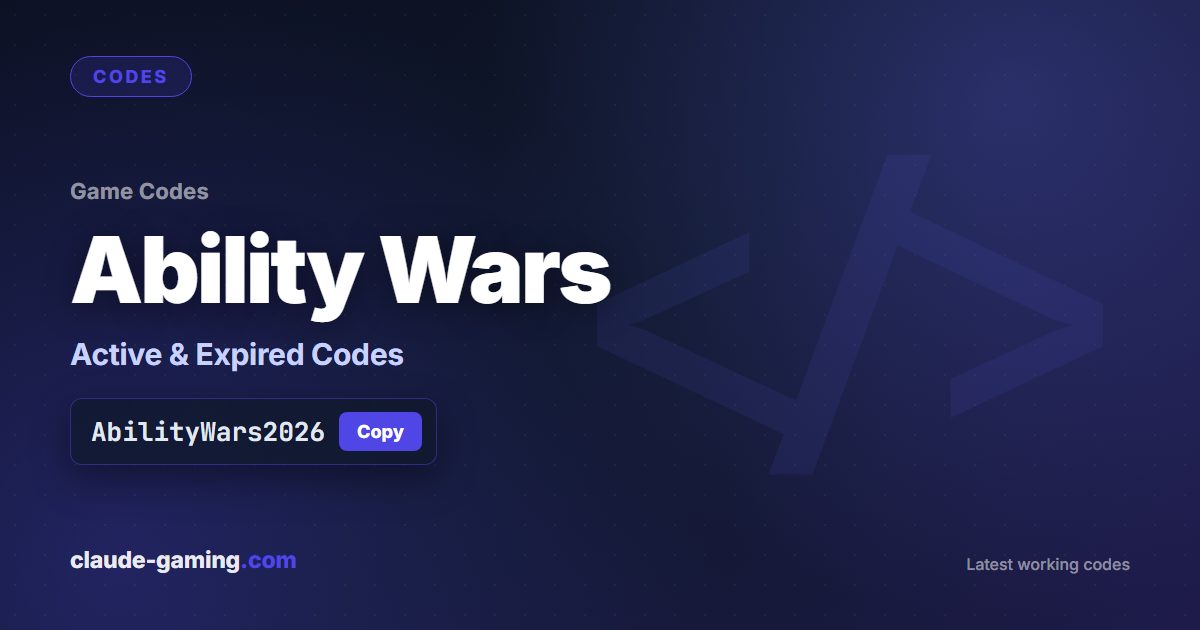 Ability Wars codes
