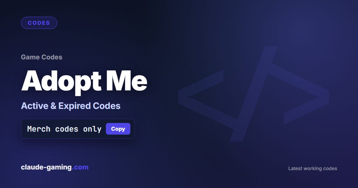 Adopt Me codes