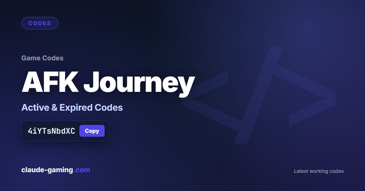 AFK Journey codes