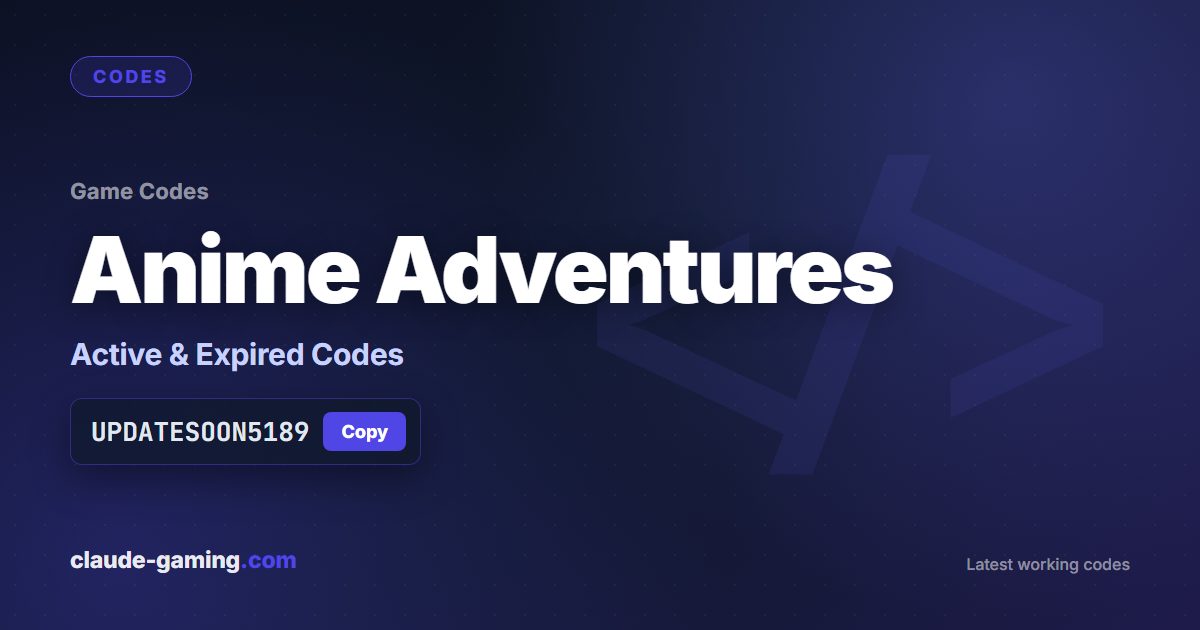 Anime Adventures codes