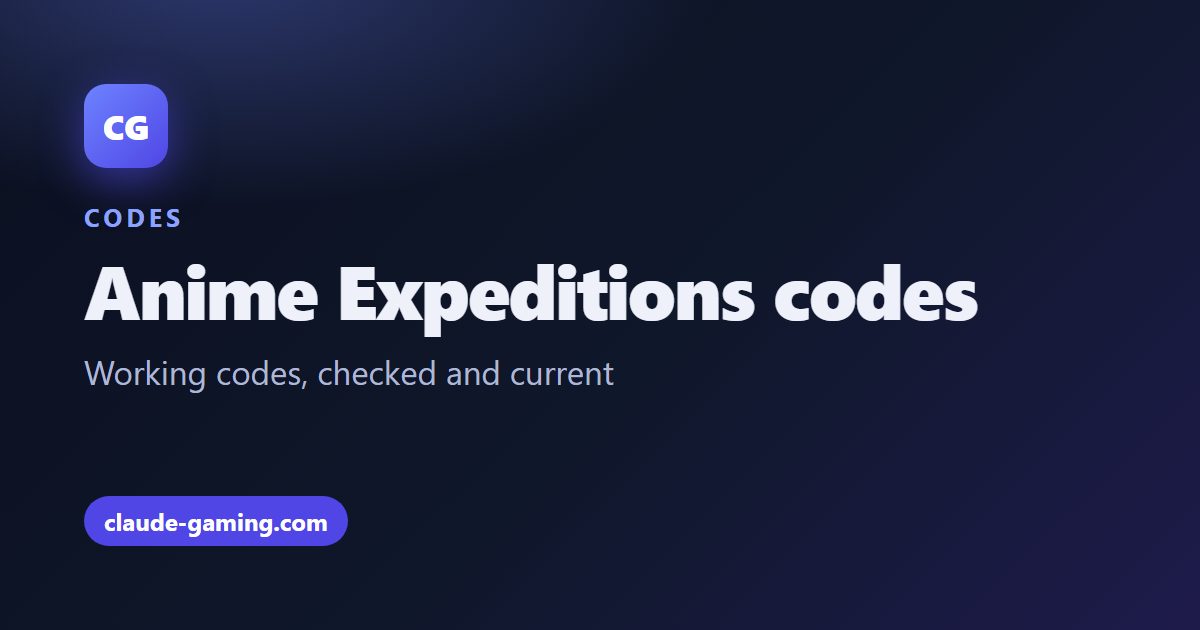 Anime Expeditions codes