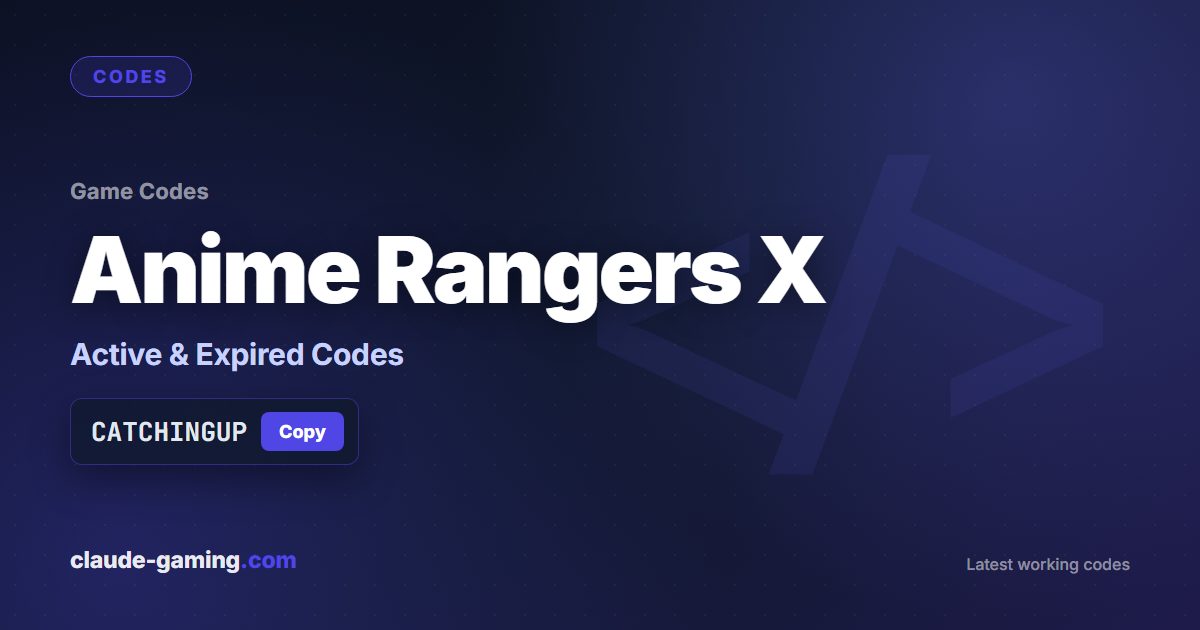 Anime Rangers X codes
