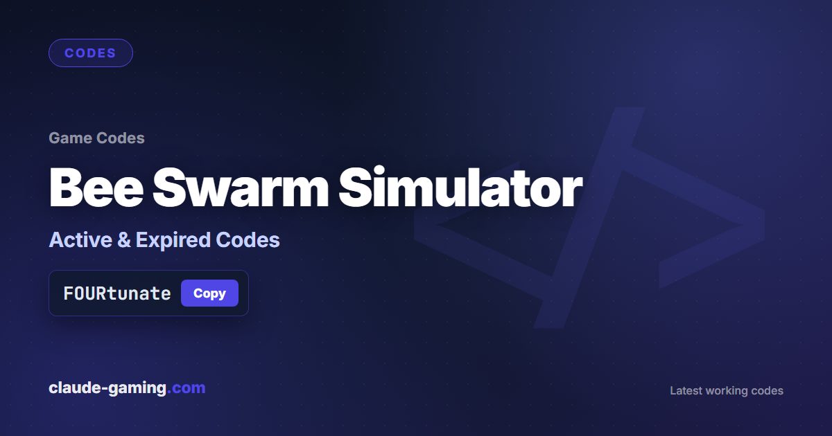 Bee Swarm Simulator codes