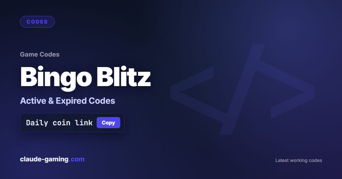 Bingo Blitz codes