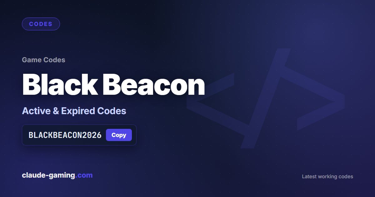 Black Beacon codes