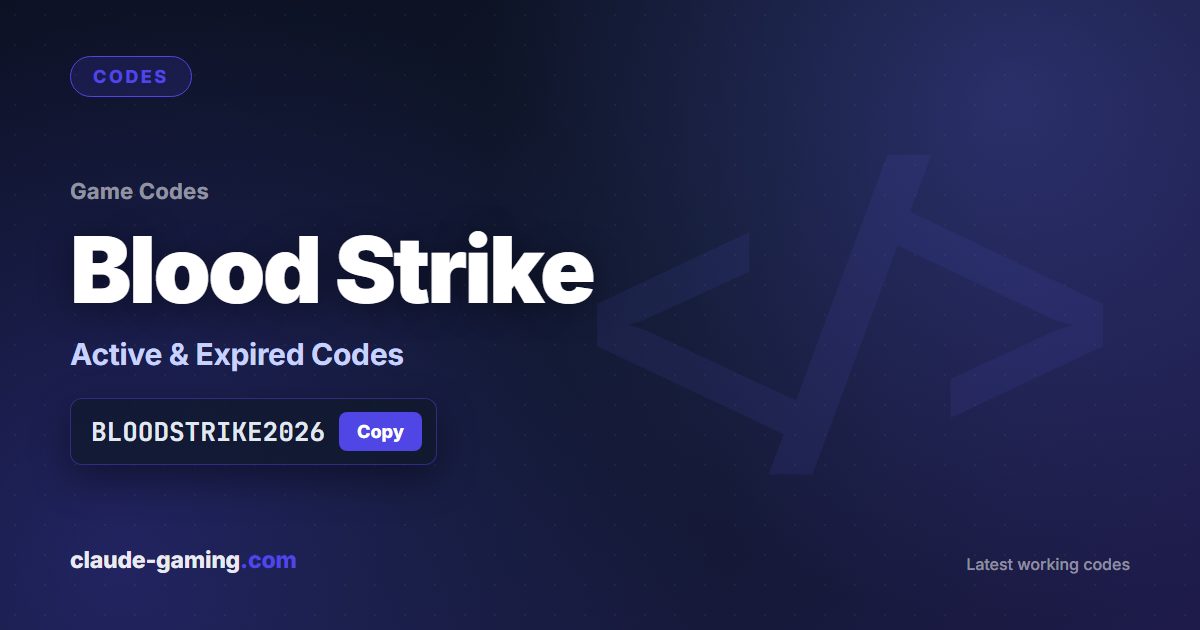Blood Strike codes