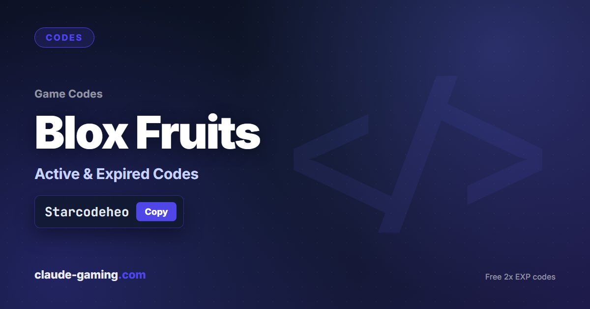 Blox Fruits codes
