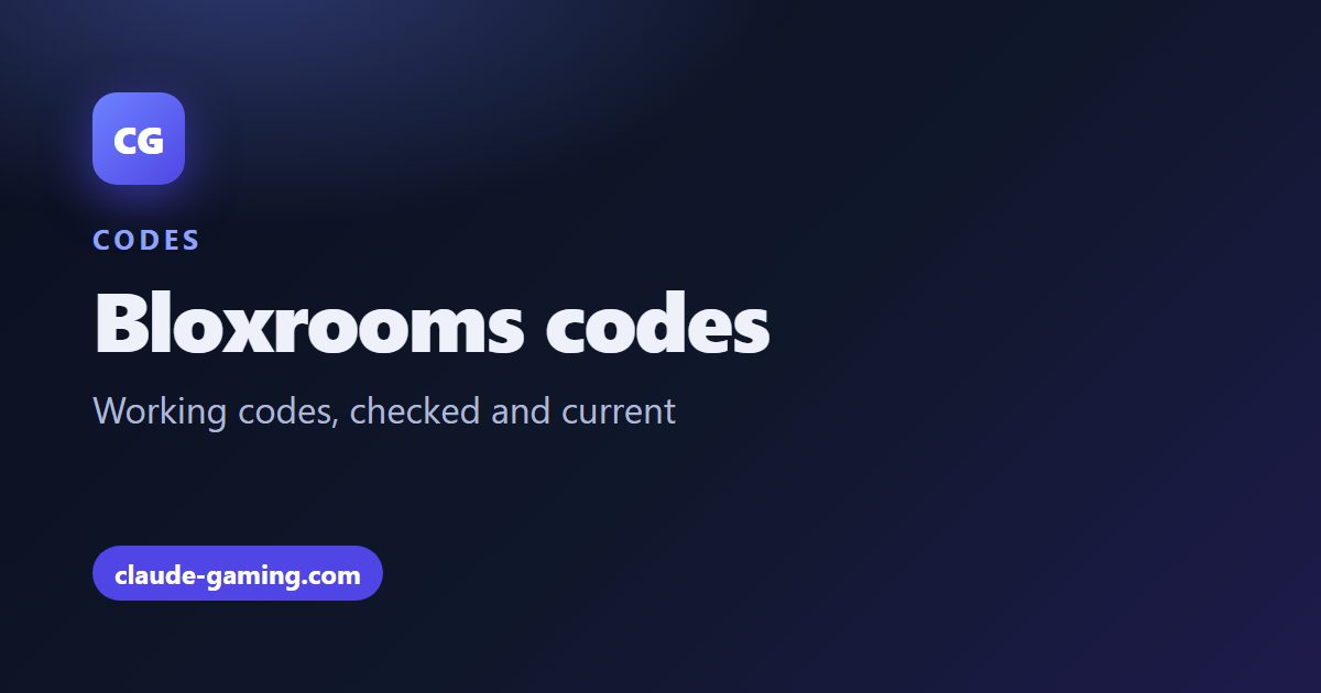 Bloxrooms codes