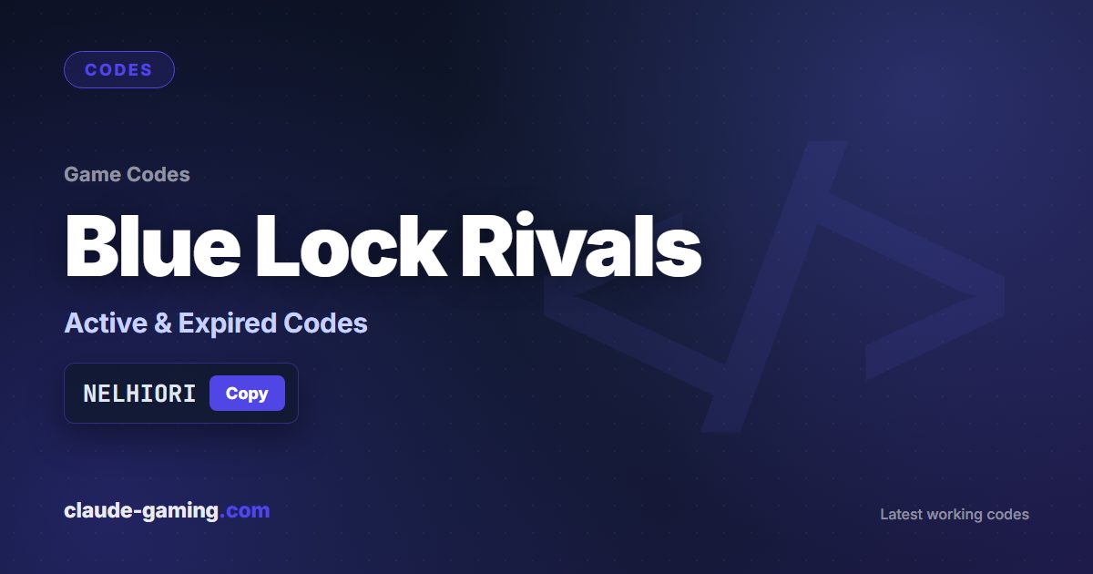 Blue Lock Rivals codes