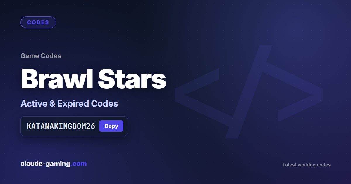 Brawl Stars codes