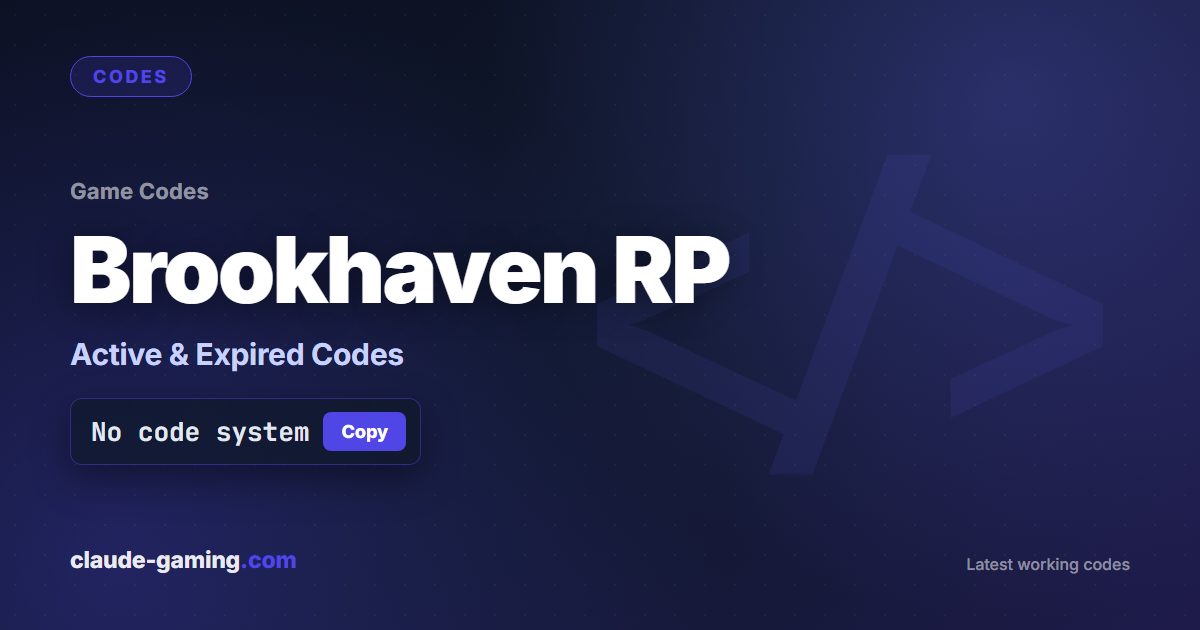 Brookhaven RP codes