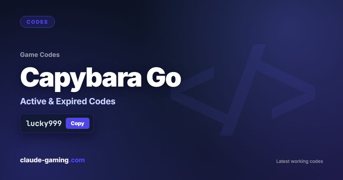 Capybara Go codes