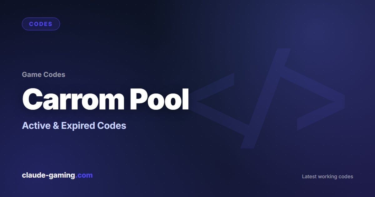 Carrom Pool codes
