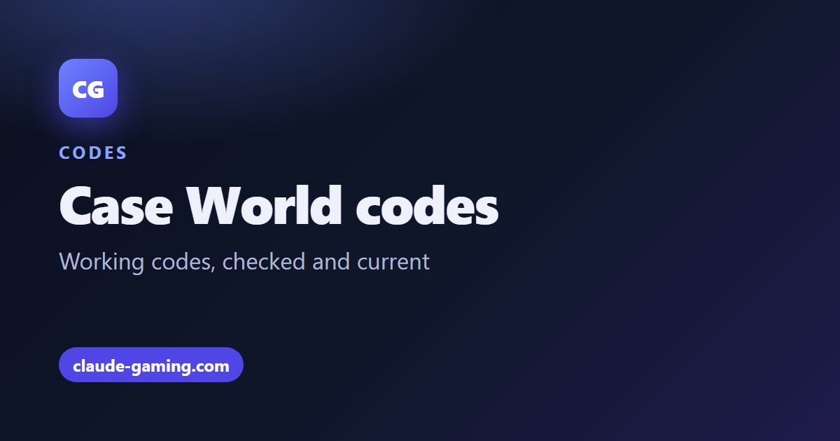 Case World codes