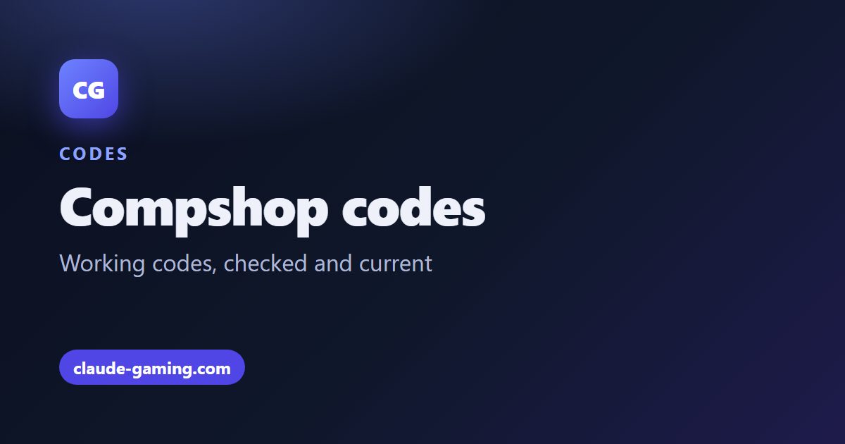 Compshop codes