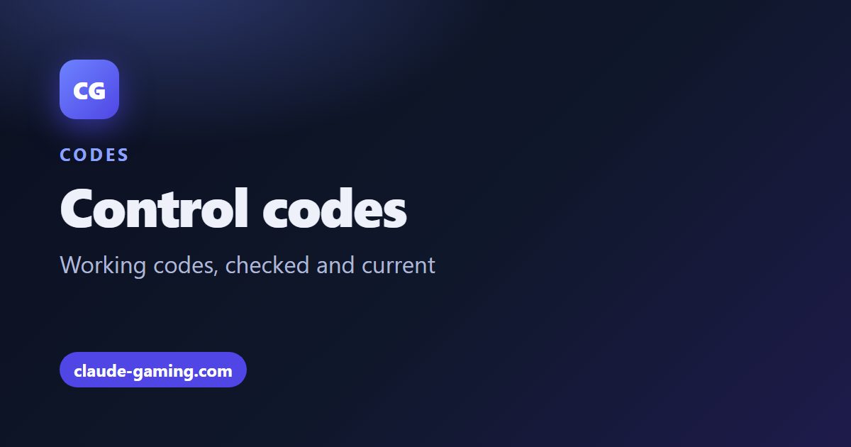 Control codes