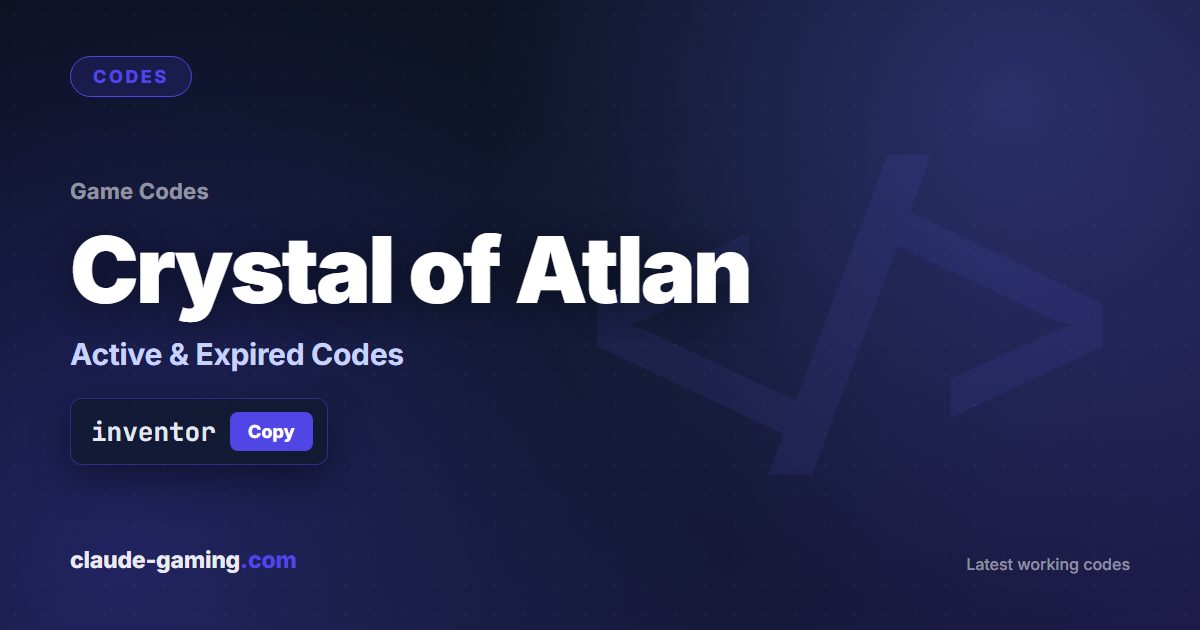 Crystal of Atlan codes