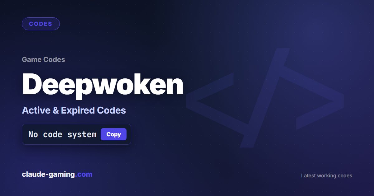 Deepwoken codes