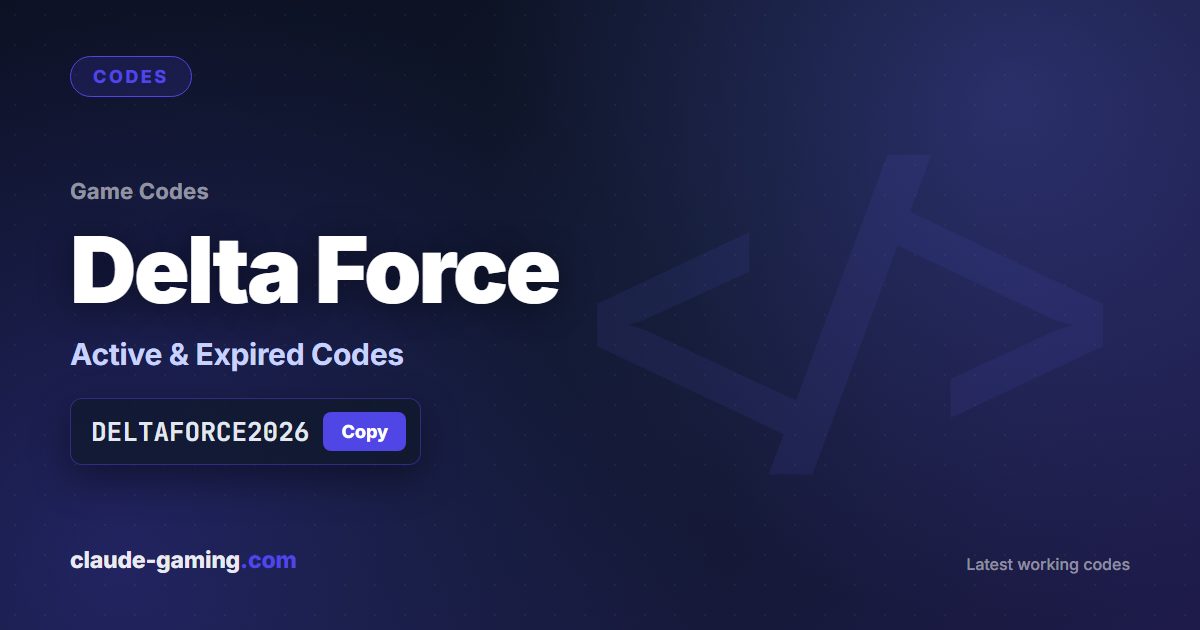 Delta Force codes