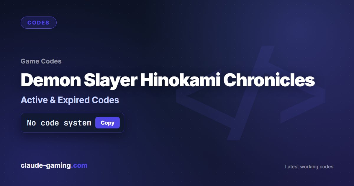 Demon Slayer Hinokami Chronicles codes