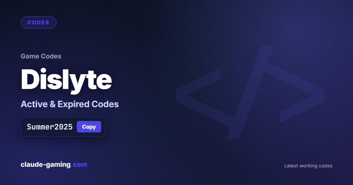 Dislyte codes