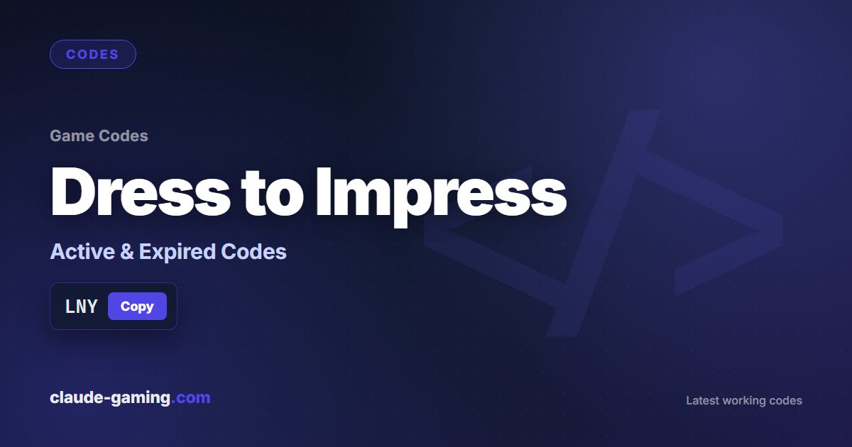 Dress to Impress codes