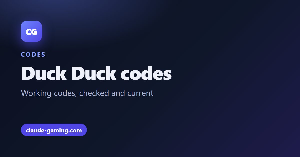 Duck Duck codes