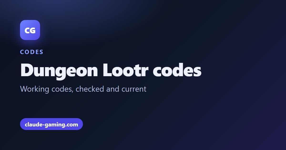 Dungeon Lootr codes