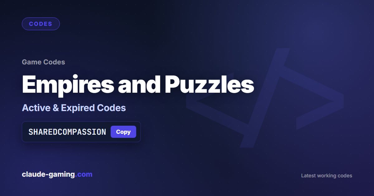 Empires and Puzzles codes