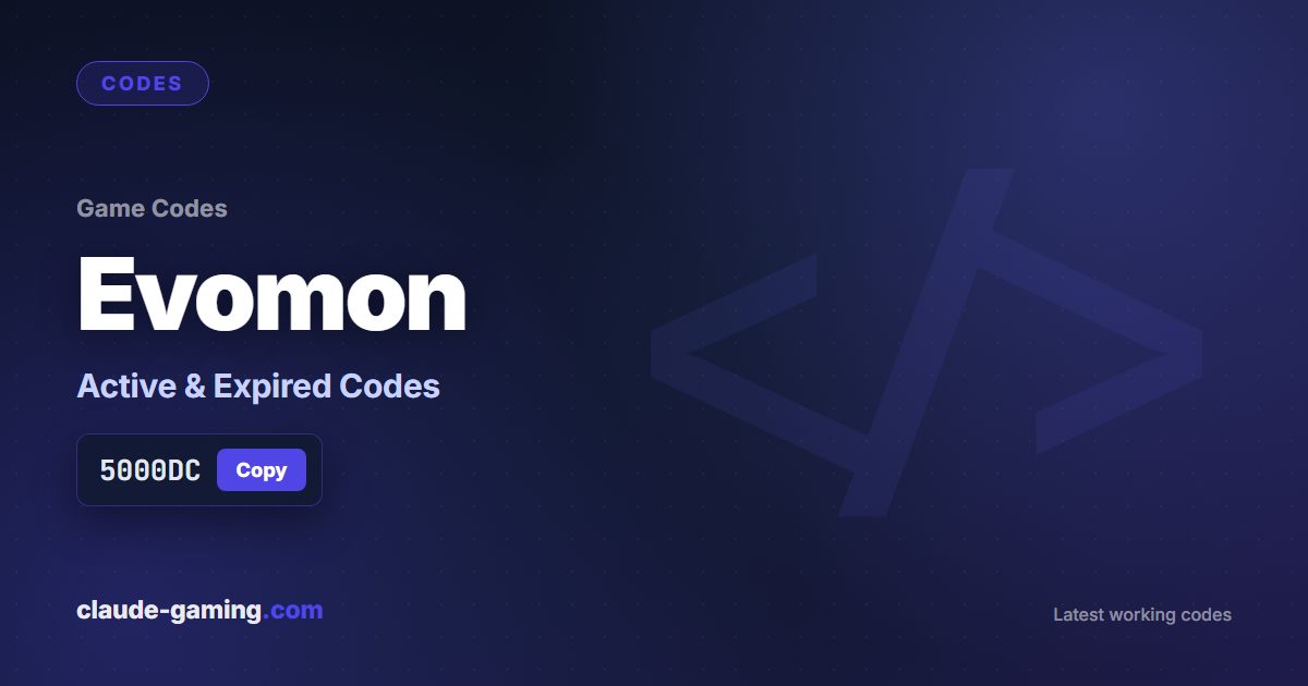 Evomon codes