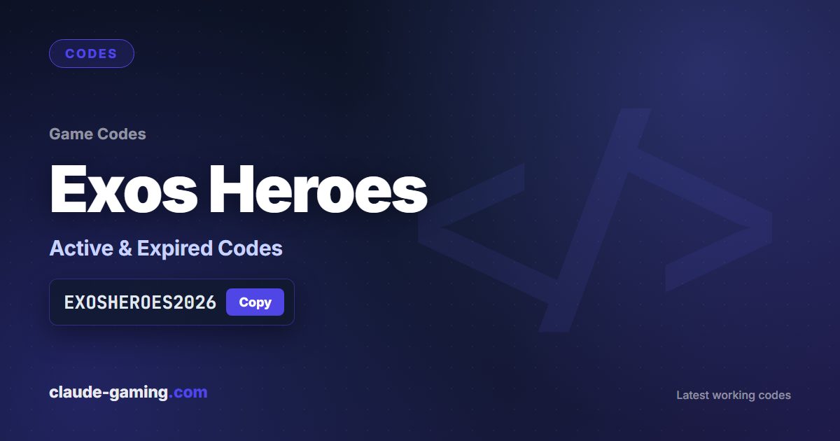 Exos Heroes codes