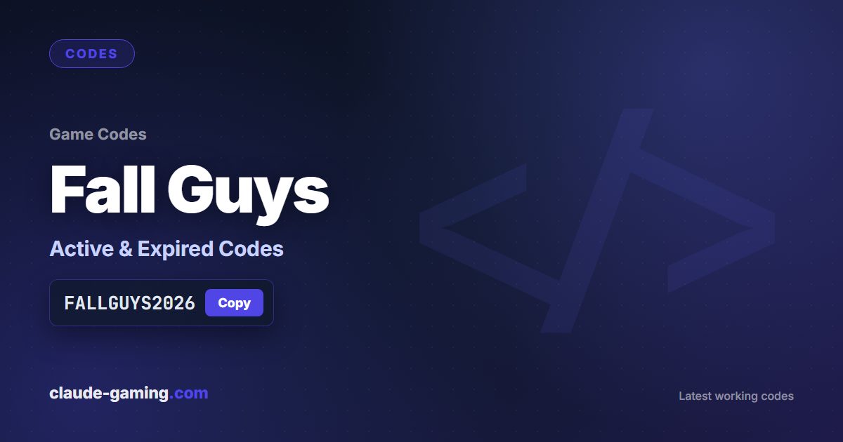 Fall Guys codes