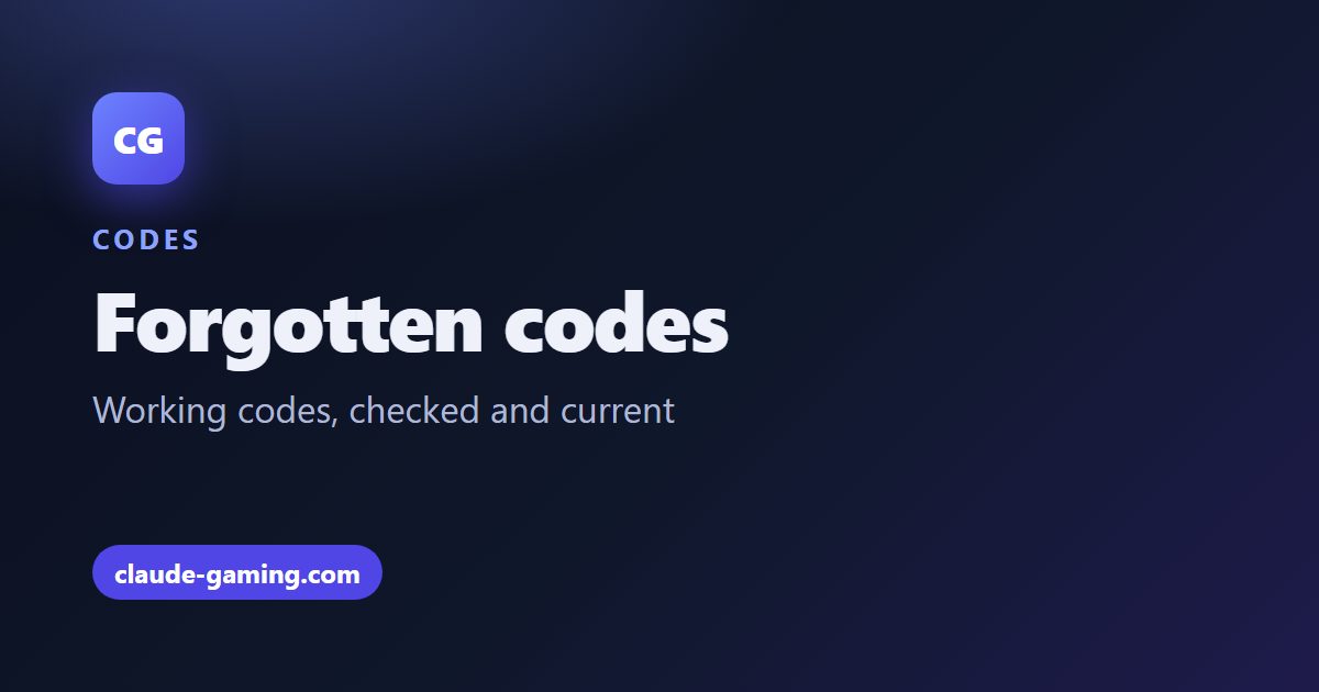 Forgotten codes