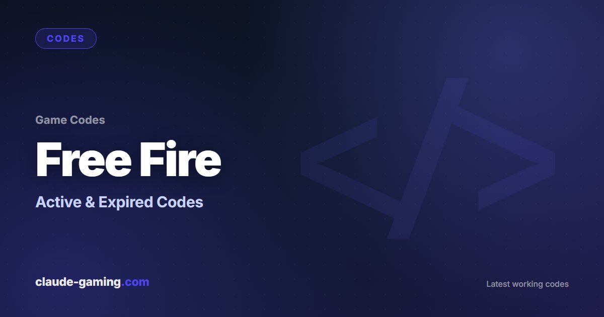 Free Fire codes