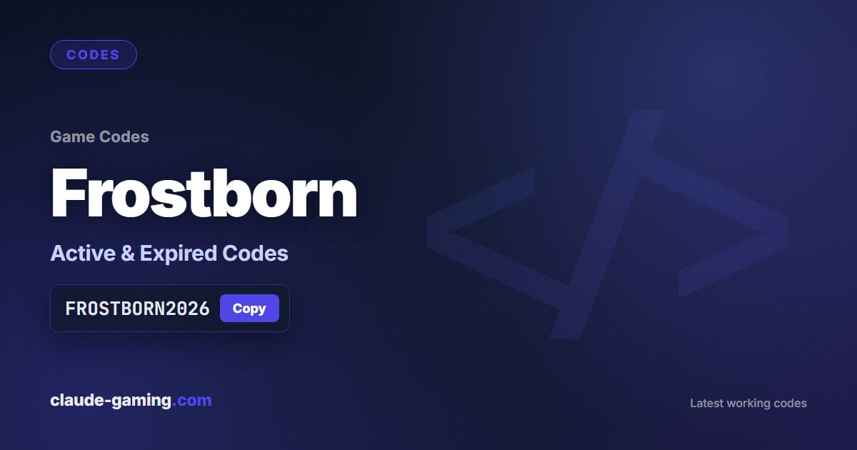Frostborn codes