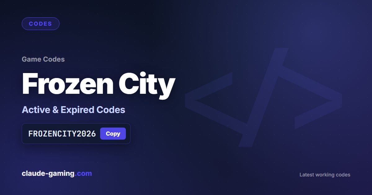 Frozen City codes