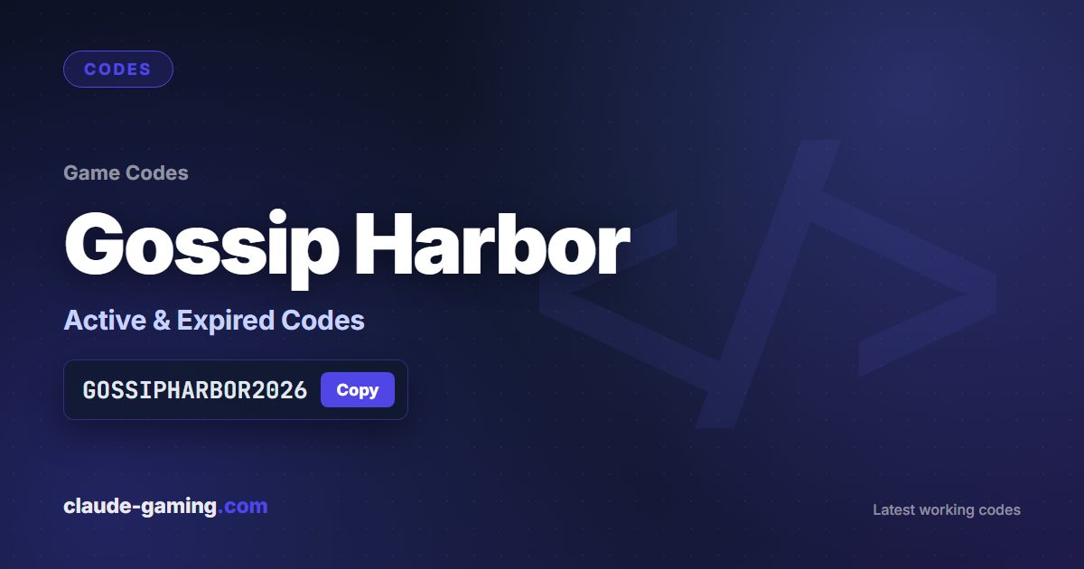 Gossip Harbor codes