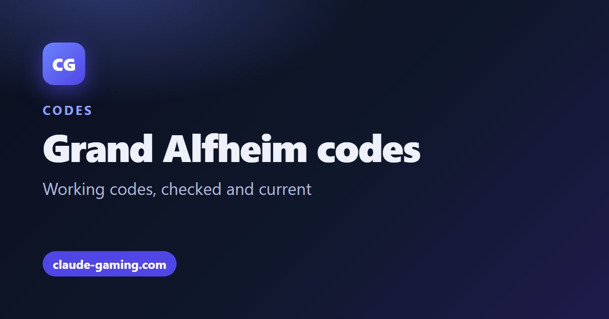 Grand Alfheim codes