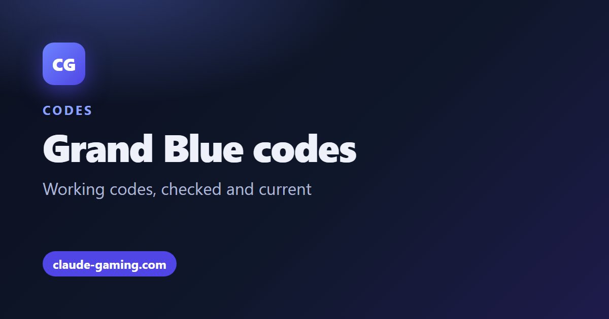 Grand Blue codes