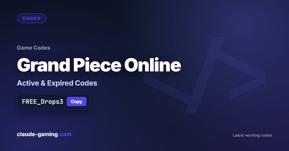Grand Piece Online codes