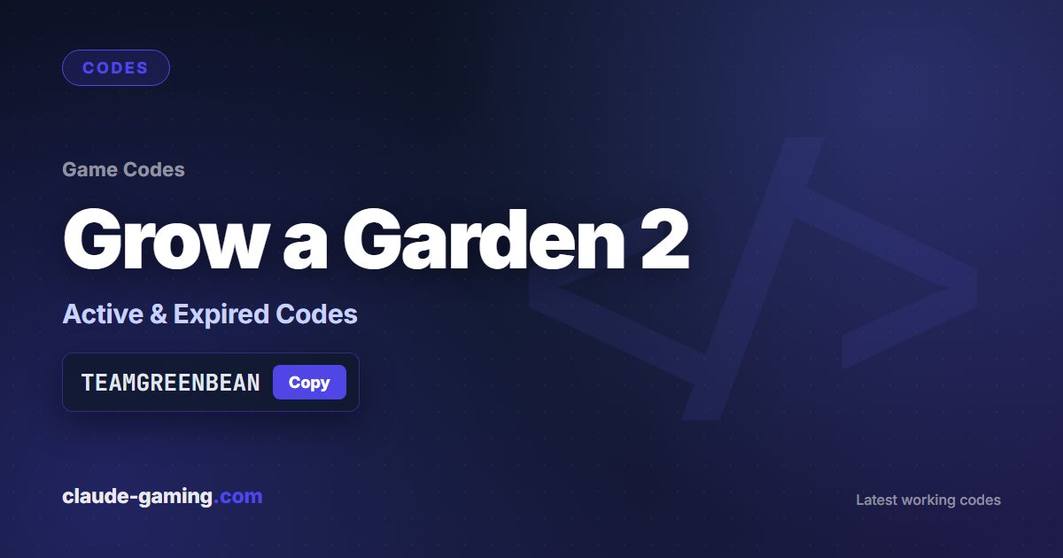Grow a Garden 2 codes
