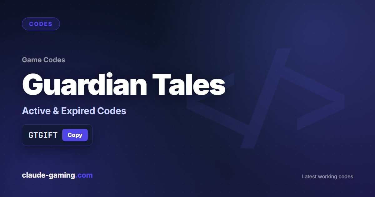 Guardian Tales codes