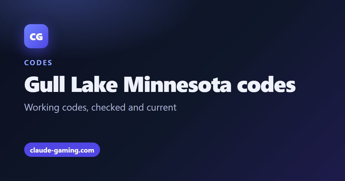 Gull Lake, Minnesota codes