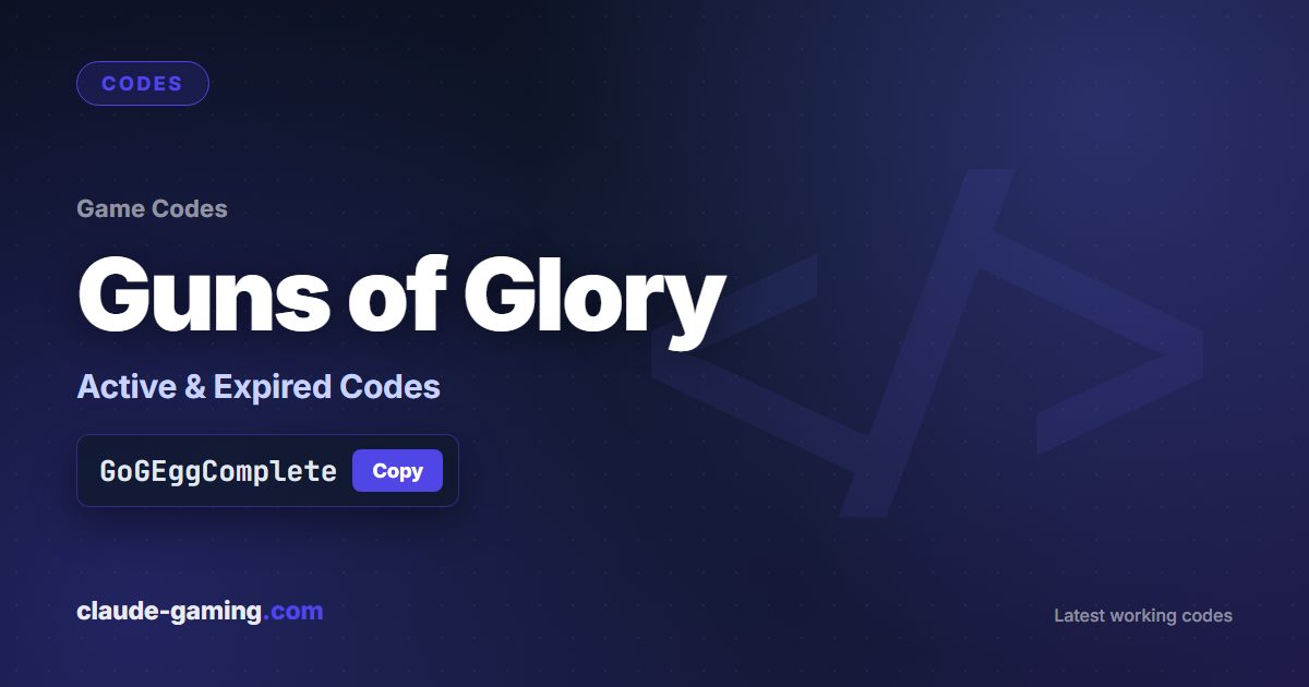 Guns of Glory codes