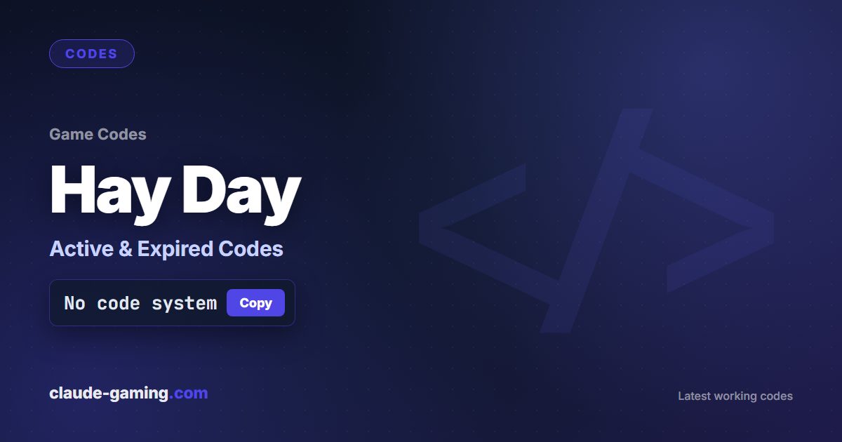 Hay Day codes