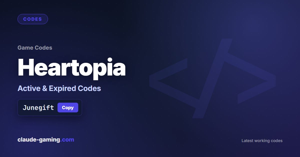 Heartopia codes