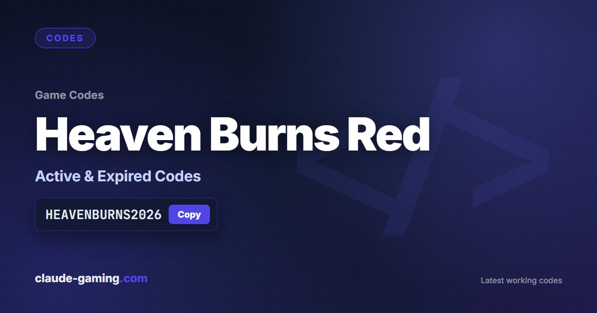 Heaven Burns Red codes