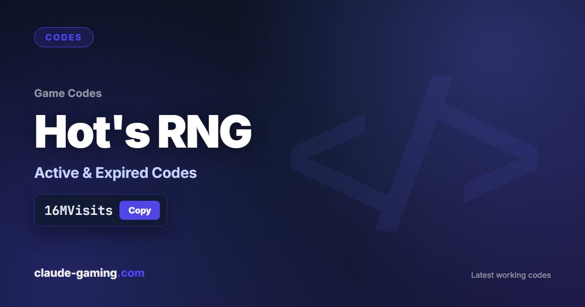 Hot's RNG codes